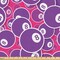 Ambesonne Billiards Fabric by the Yard, Pool Snooker and Balls with Lucky Number 8 Cue Sports Game Design, Decorative Fabric for Upholstery and Home Accents, Magenta Purple and White